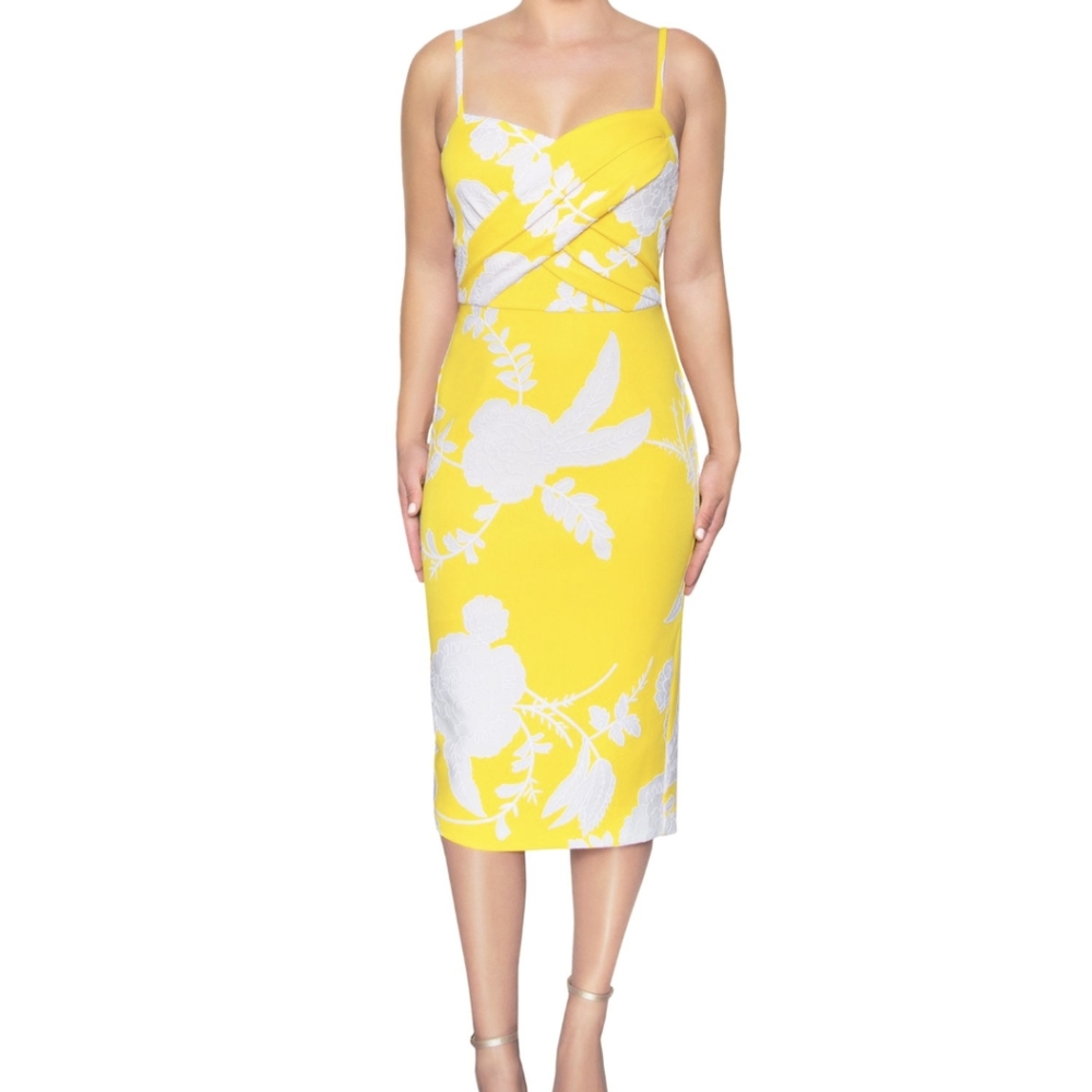 Twist Front Sheath Dress